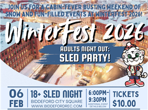 WinterFest sled party 2026
